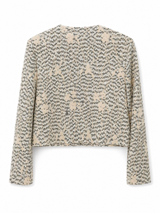 Chaqueta tipo Chanel azul