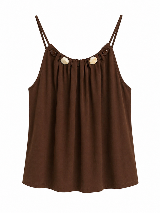 Conjunto lino marrón
