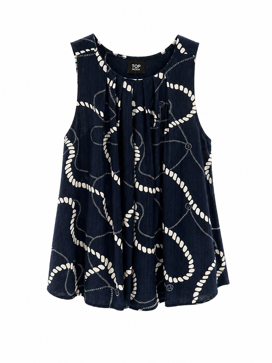 Conjunto azul estampado