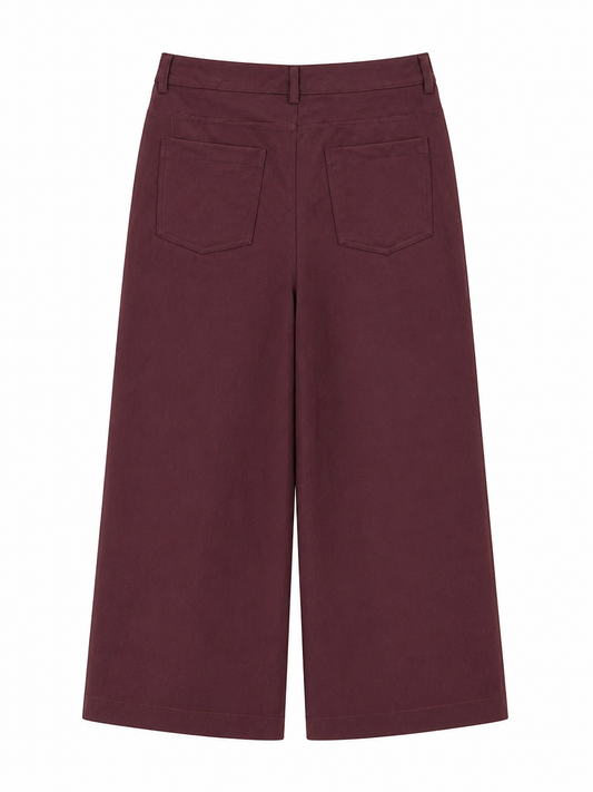 Pantalón Burdeos ancho