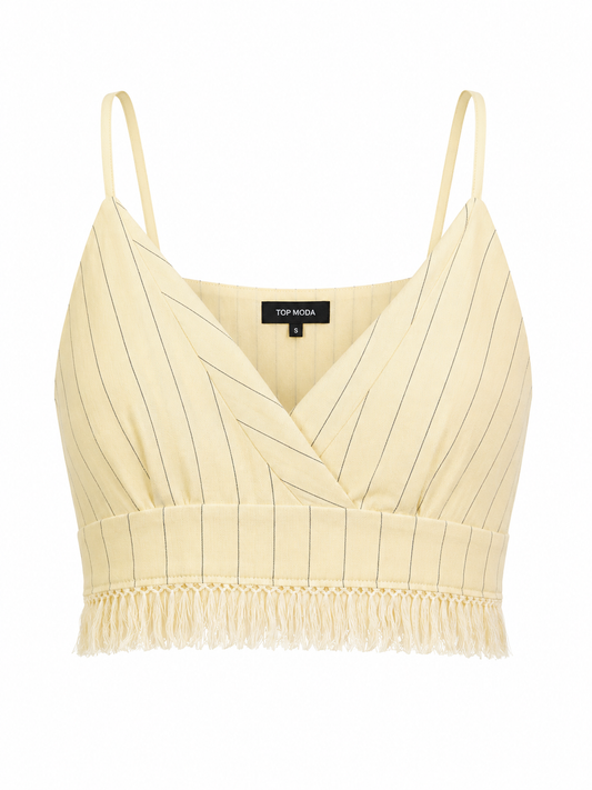 Conjunto amarillo de falda y top