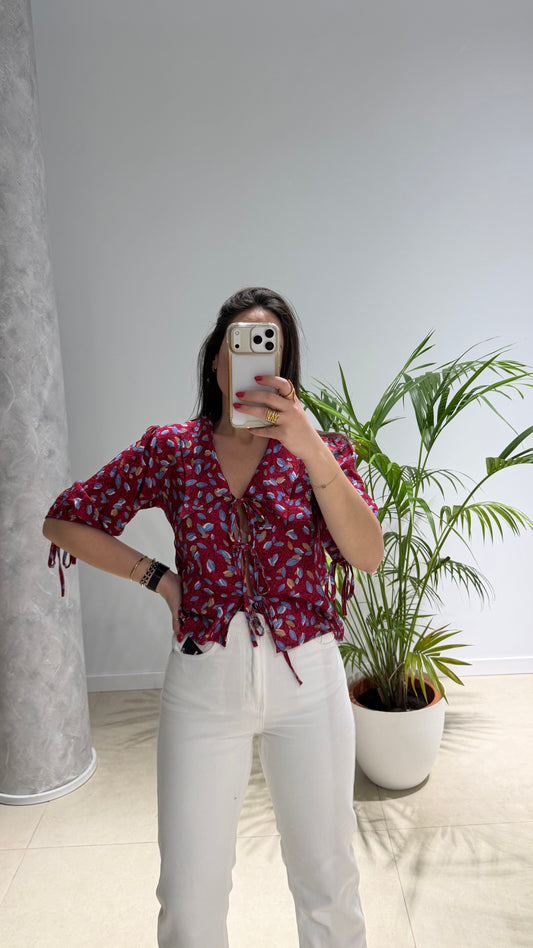 Camisa estampado lazada