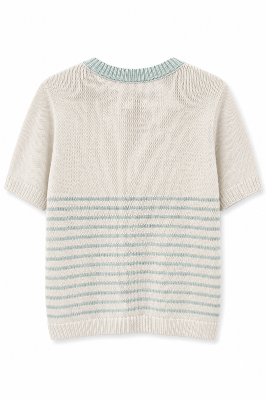 Chaleco de hilo beige