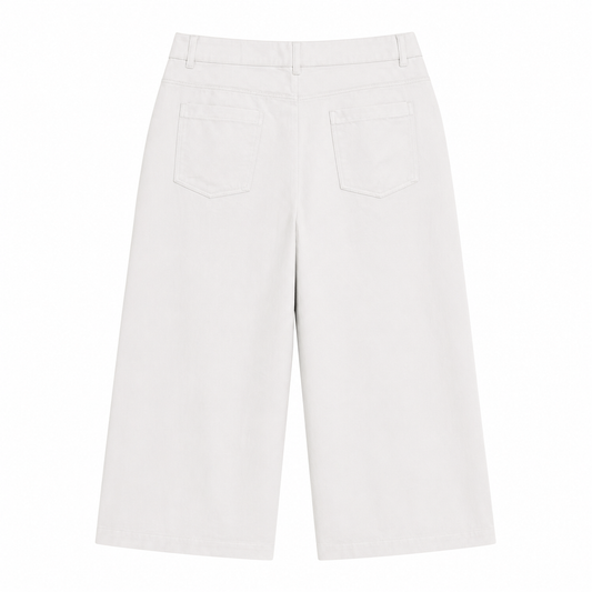 Pantalón beige ancho