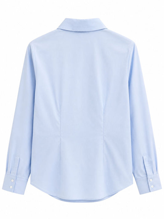 Camisa celeste con pinzas