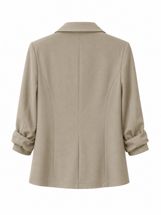 Chaqueta de lino verde