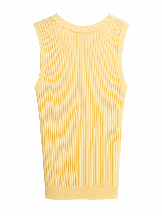 Top amarillo pastel