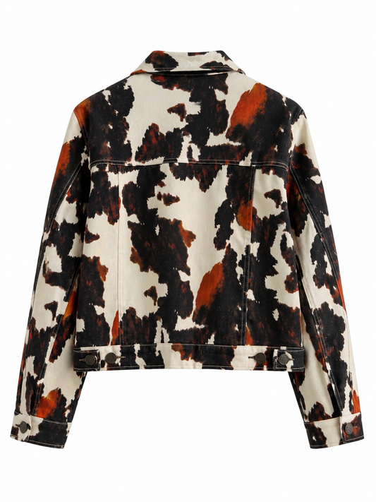 Chaqueta tejana estampado
