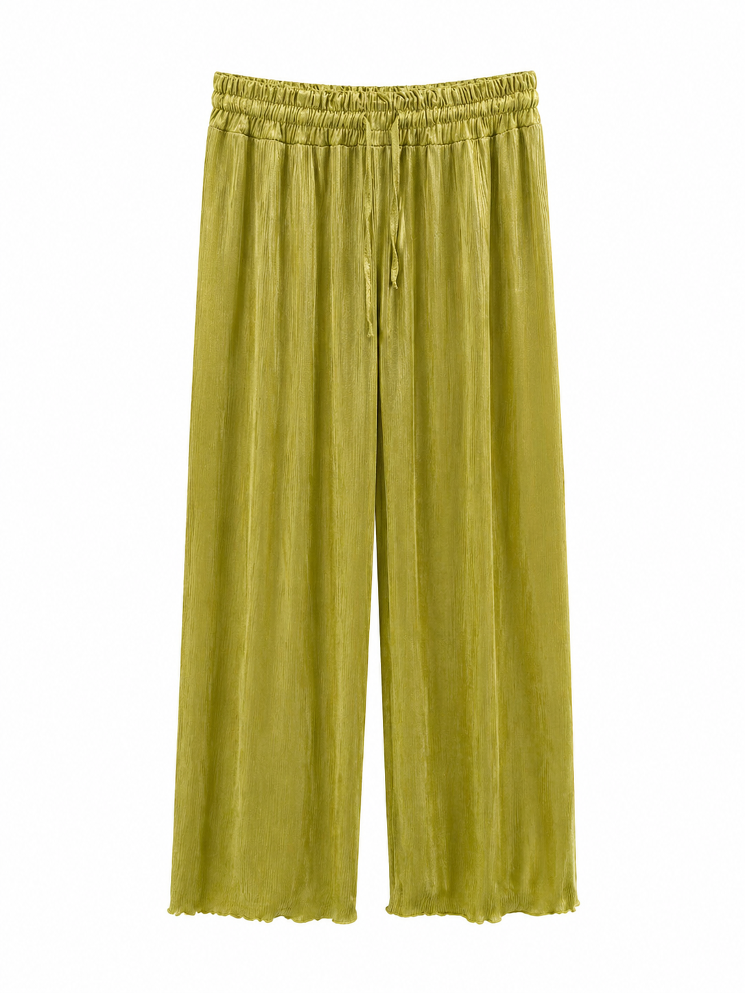 Conjunto satinado verde lima