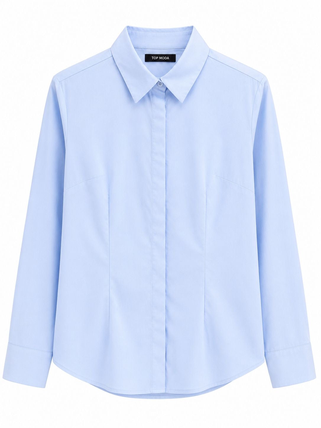 Camisa celeste con pinzas