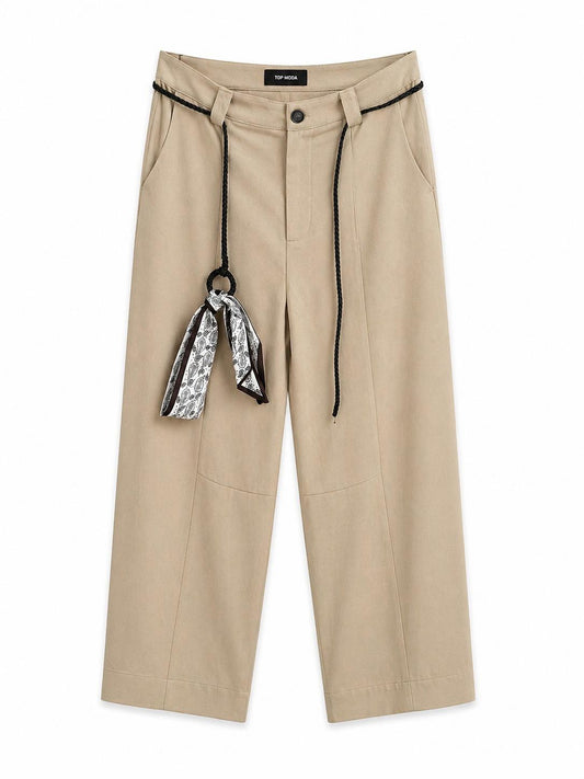 Pantalón de pinzas verde