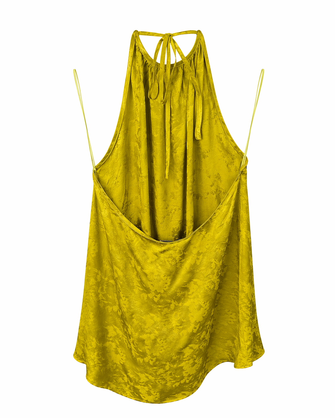 Top verde estampado