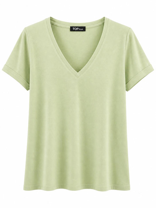 Camiseta lisa verde