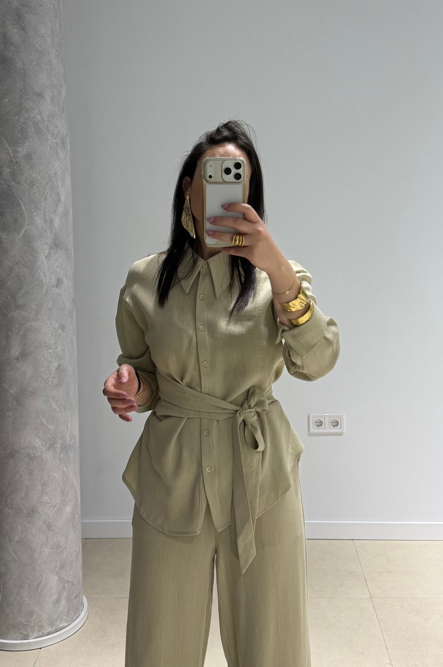 Conjunto verde lazada