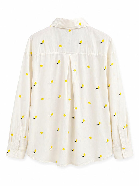 Camisa blanca limones