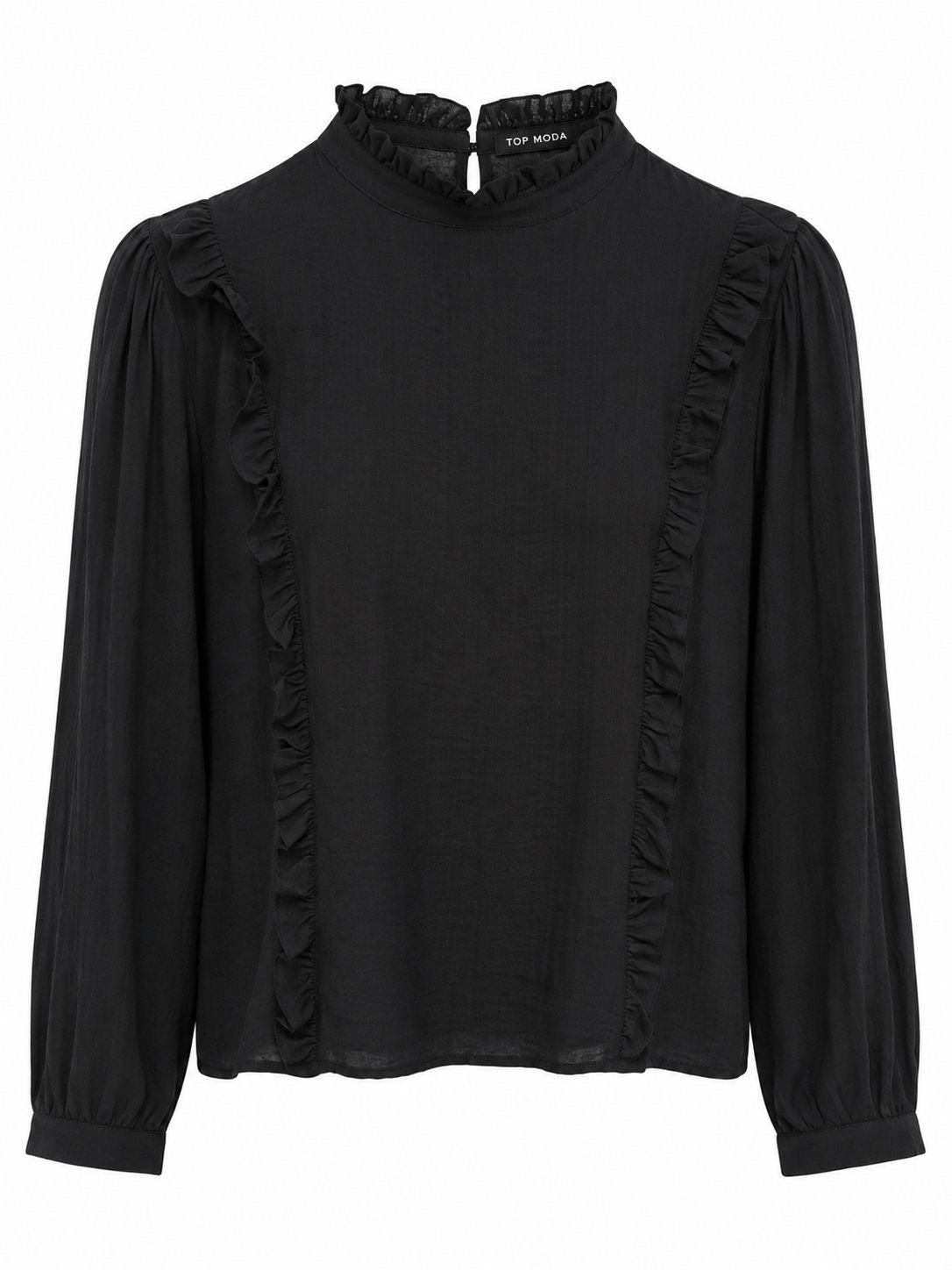 Camisa negra cuello
