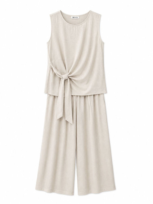 Conjunto lazo beige