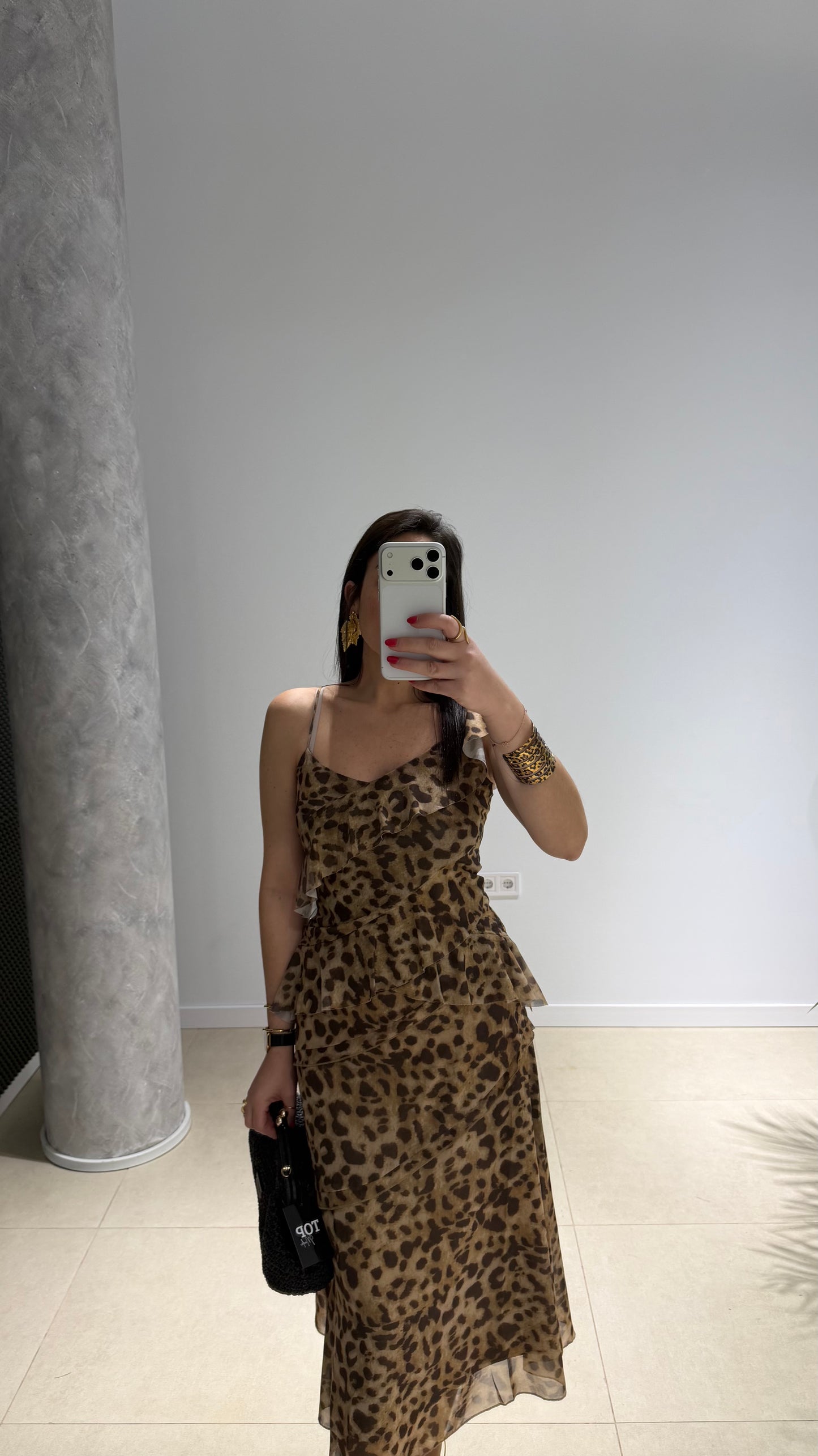 Conjunto leopardo marrón