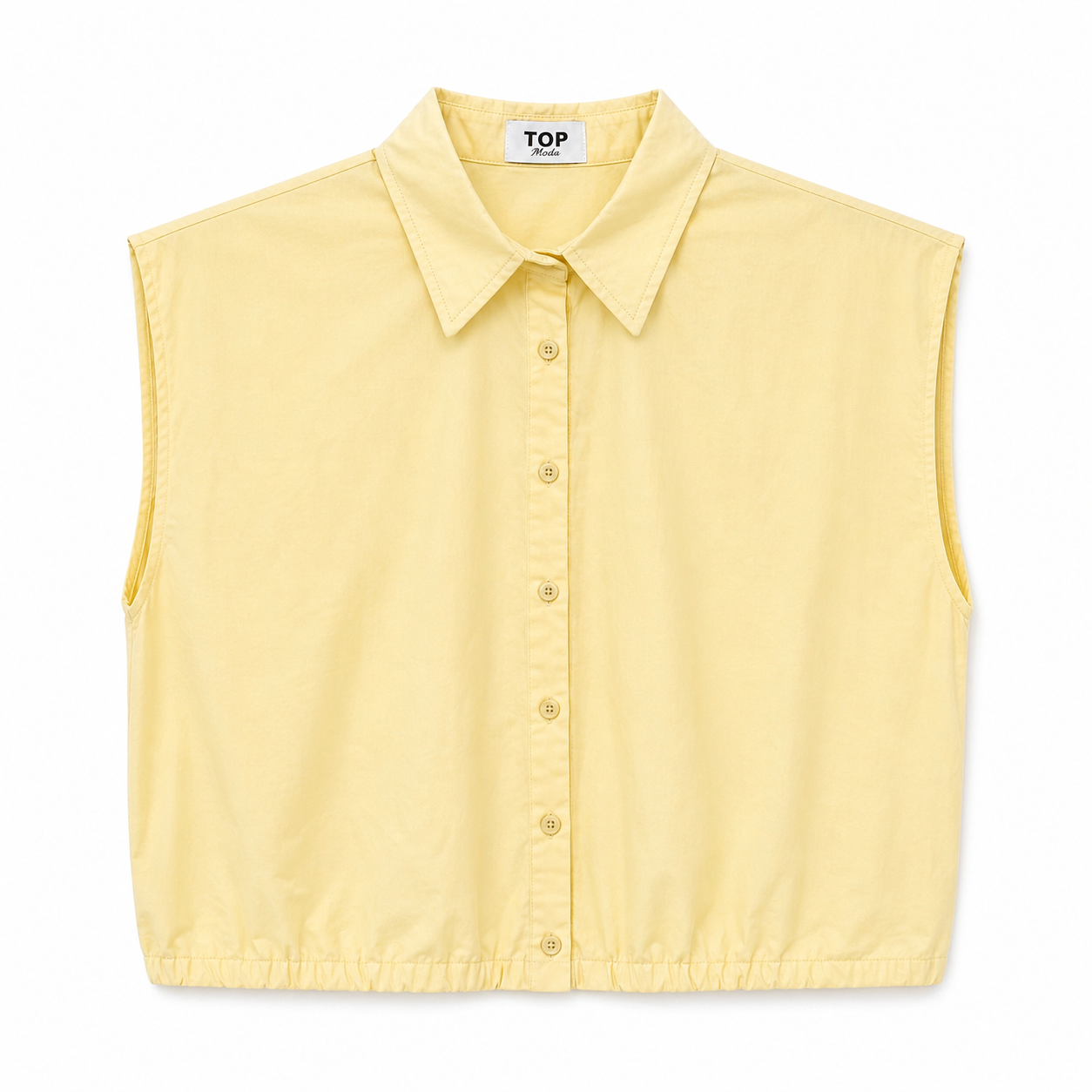 Camisa sin mangas amarilla