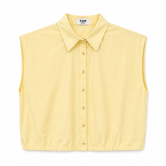 Camisa sin mangas amarilla