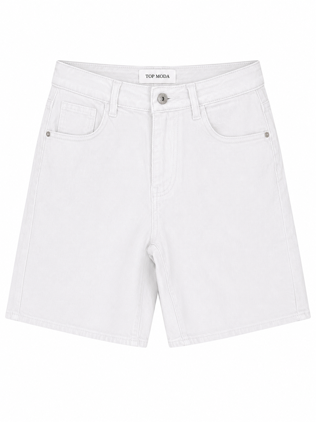 Bermuda blanca vaquera