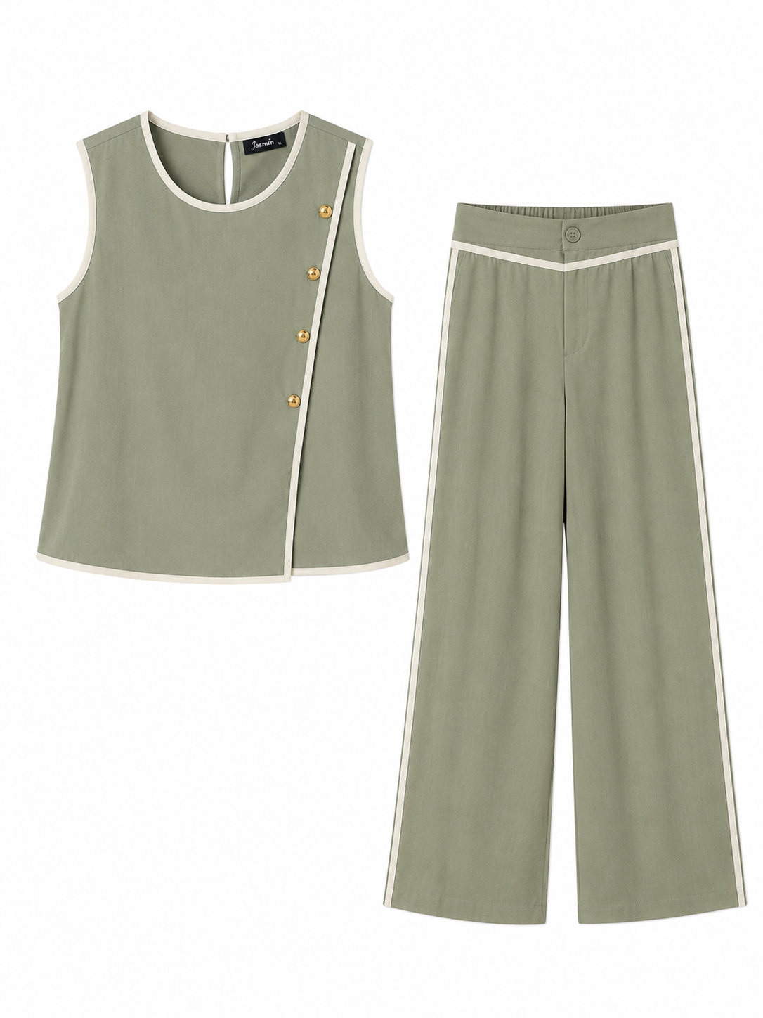 Conjunto verde botones