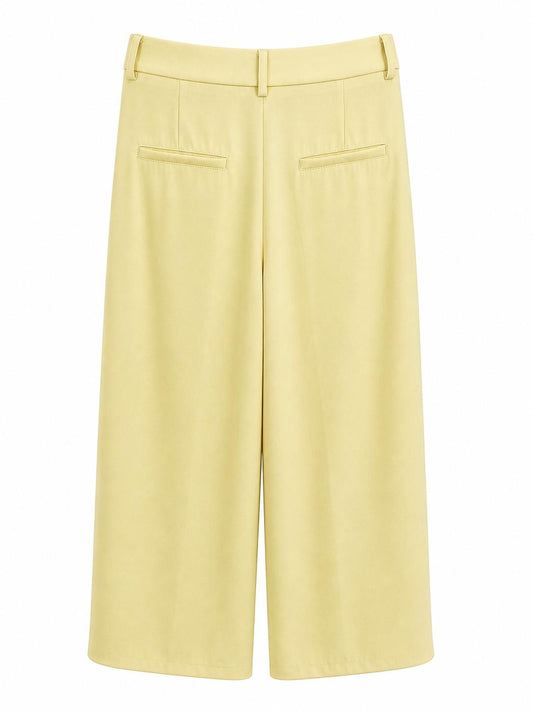 Pantalón amarillo de pinzas