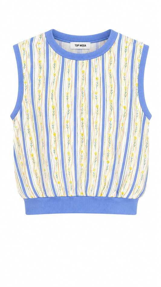 Conjunto estampado azul