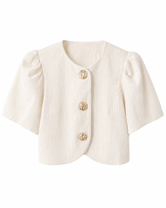 Camisa beige botones