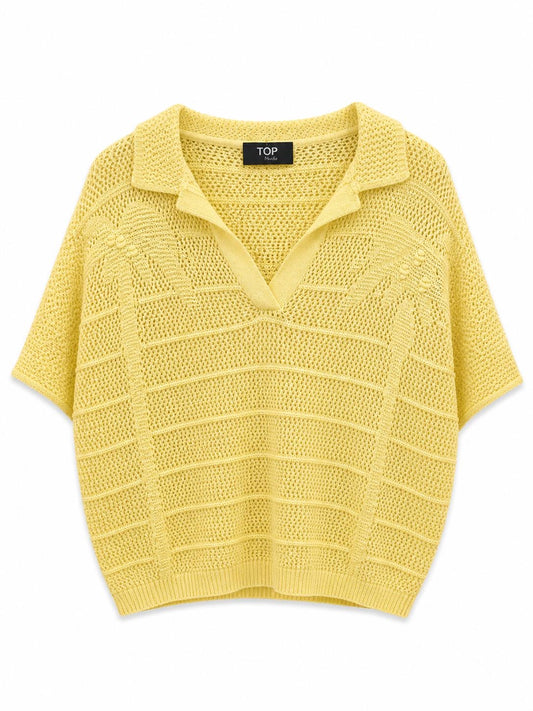 Chaleco palmeras amarillo