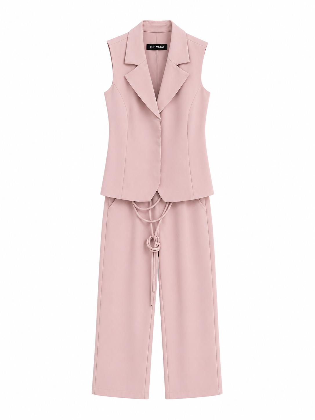 Conjunto de dos piezas rosa palo