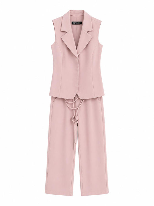 Conjunto de dos piezas rosa palo