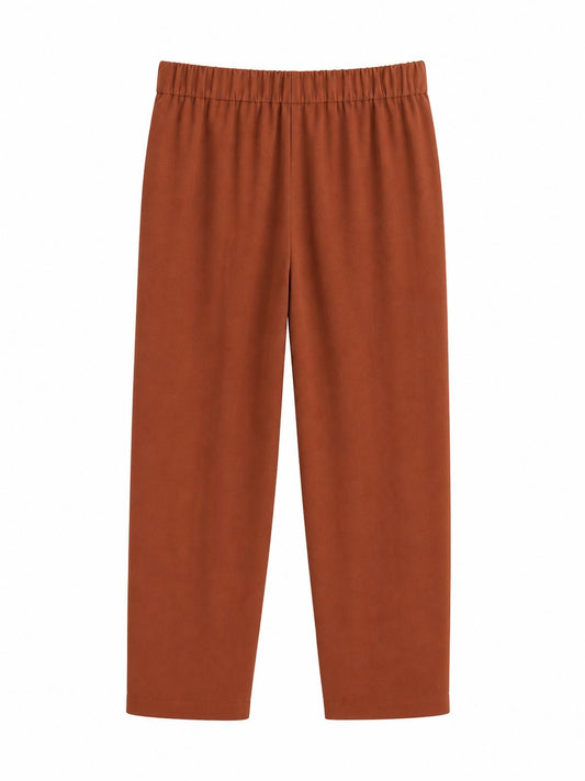 Pantalón pinza teja