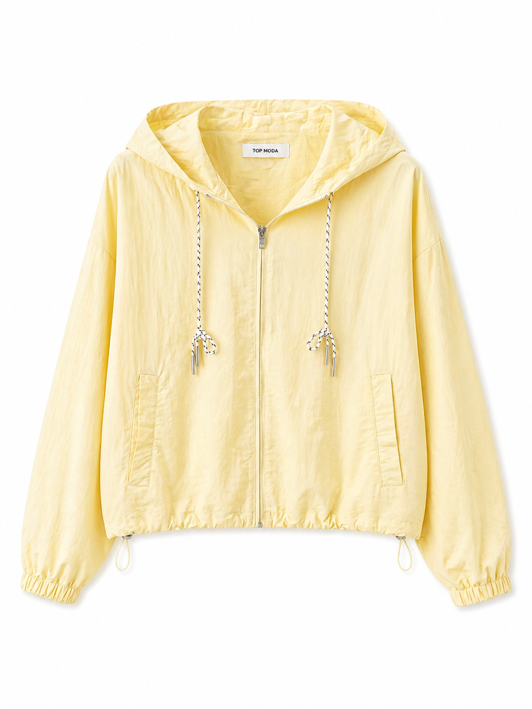 Chaqueta corta viento amarilla