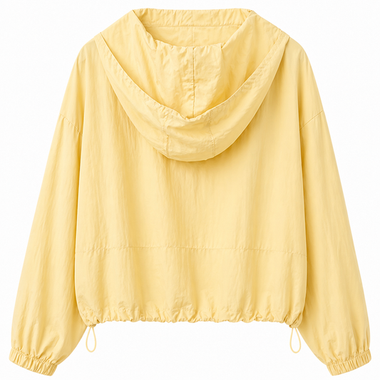 Chaqueta corta viento amarilla