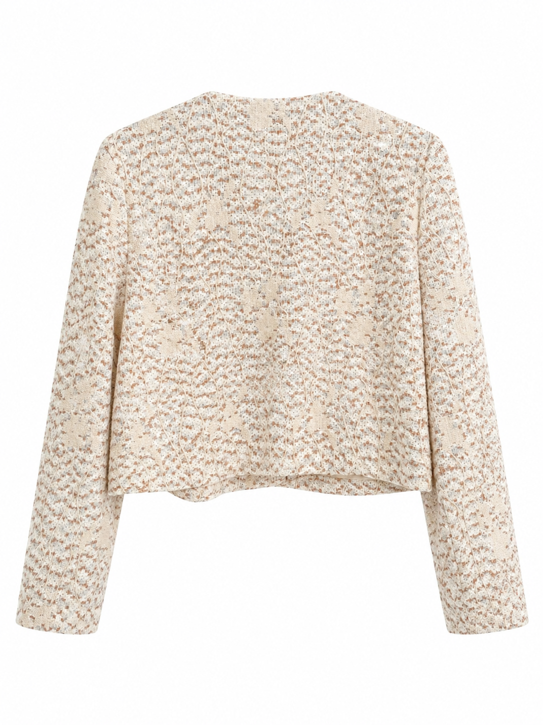 Chaqueta tipo Chanel salmón