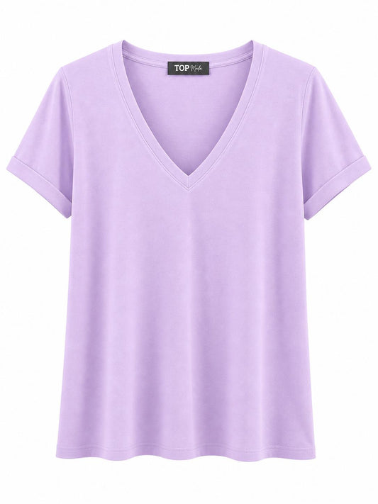 Camiseta lisa malva