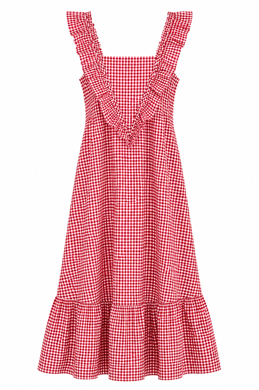 Vestido bichí rojo