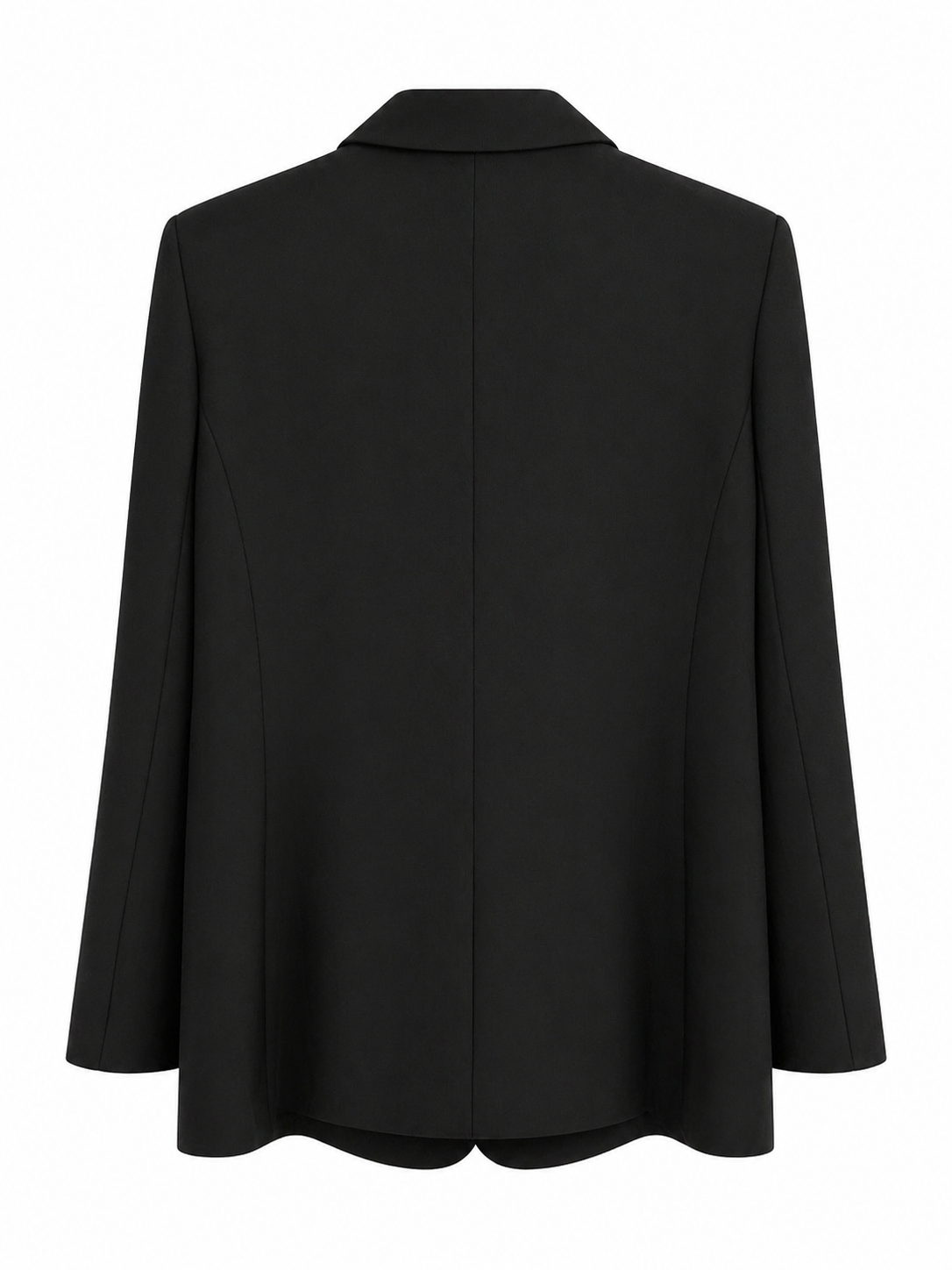 Blazer negra cruzada
