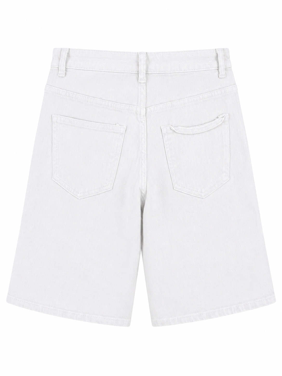Bermuda blanca vaquera