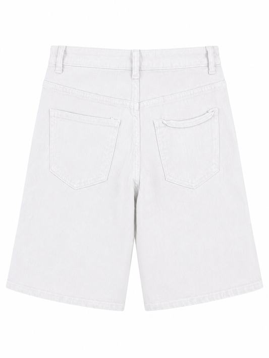 Bermuda blanca vaquera