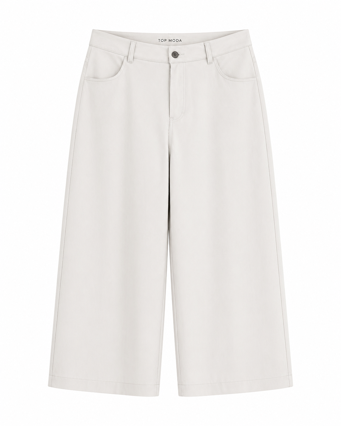 Pantalón beige ancho