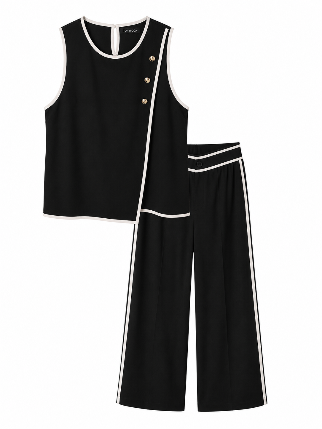 Conjunto negro botones