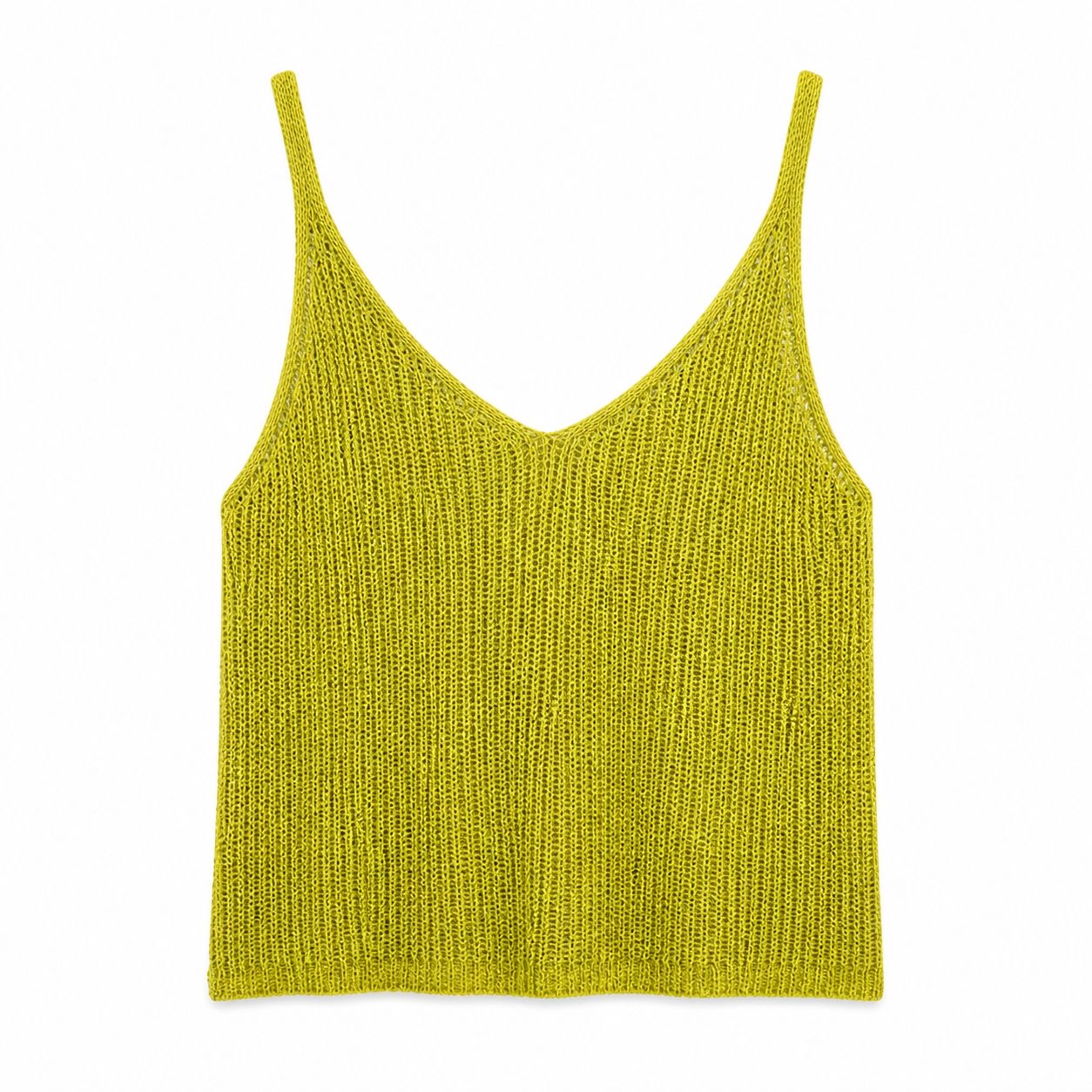 Top crochet verde lima