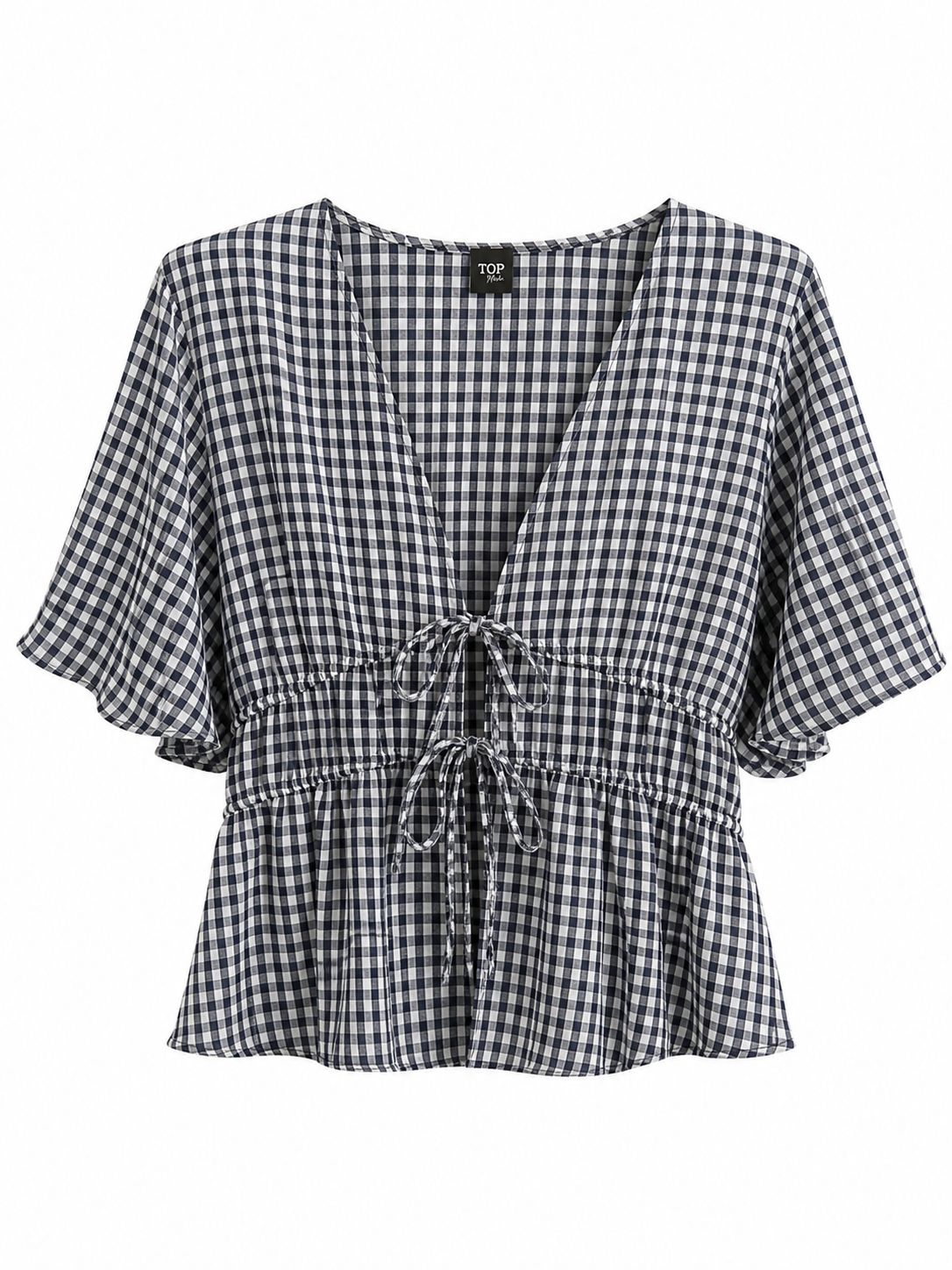 Camisa cuadros azul marino