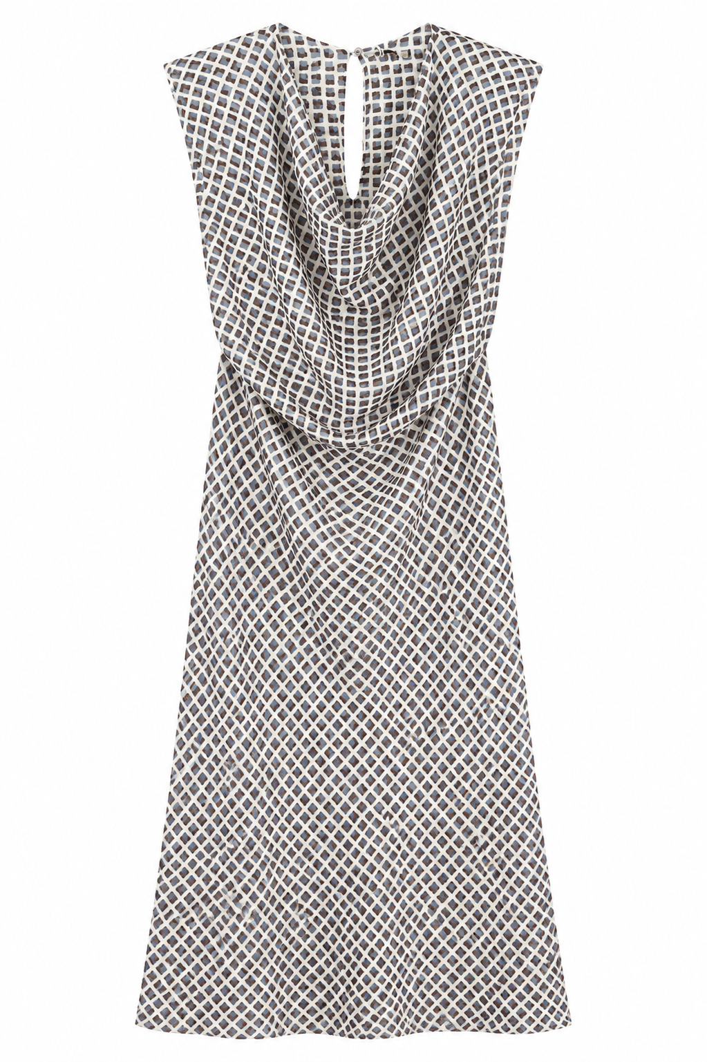 Vestido cuadros gasa