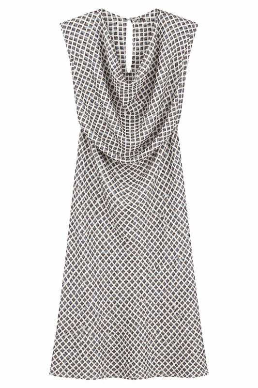 Vestido cuadros gasa