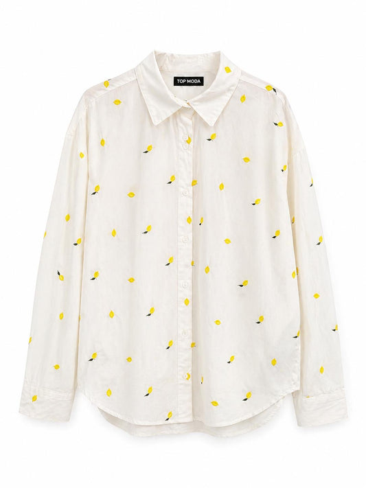 Camisa blanca limones