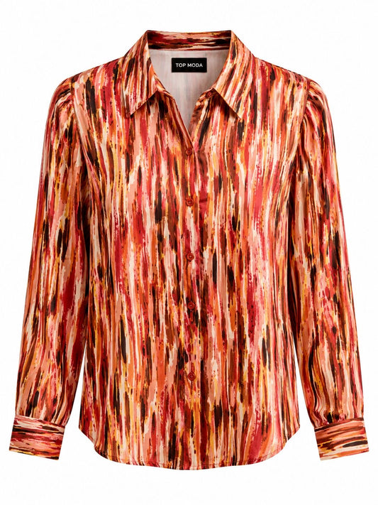Camisa naranja pintura