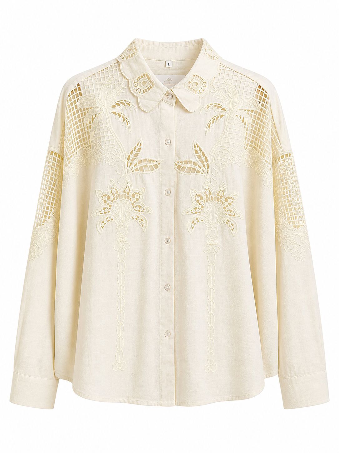 Camisa amarilla perforada